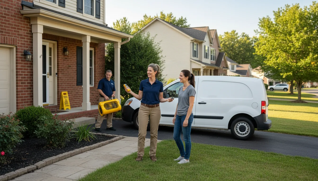 Residential water damage restoration in Modena, NY